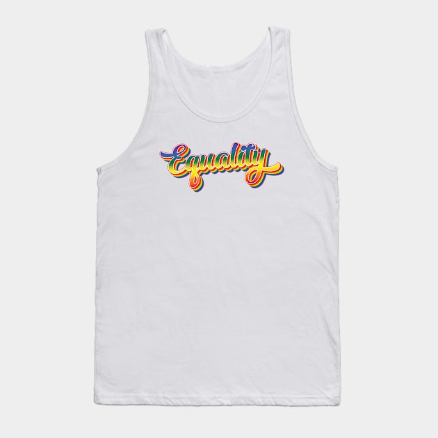 Equality (Clean Design) Tank Top by RubenRomeroDG
